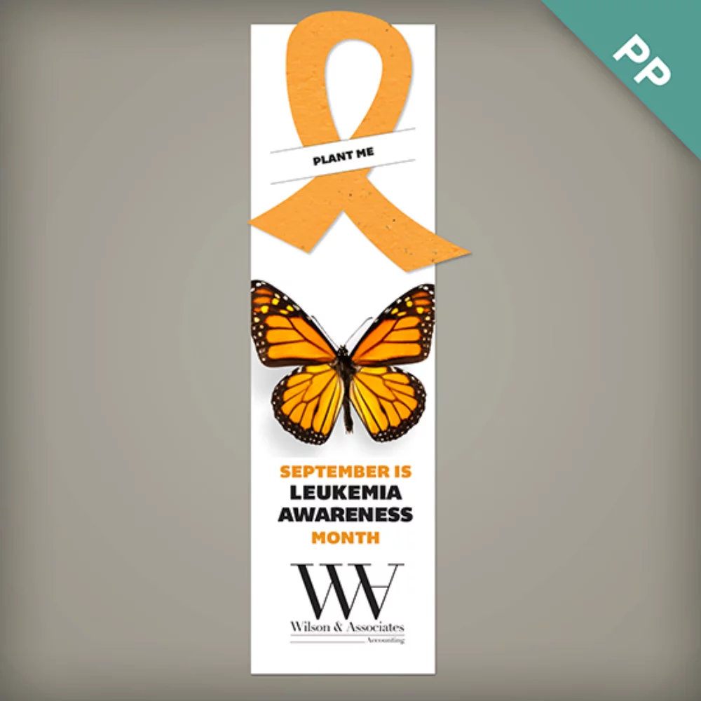 Large Eco Bookmark with Slot, 1-Sided