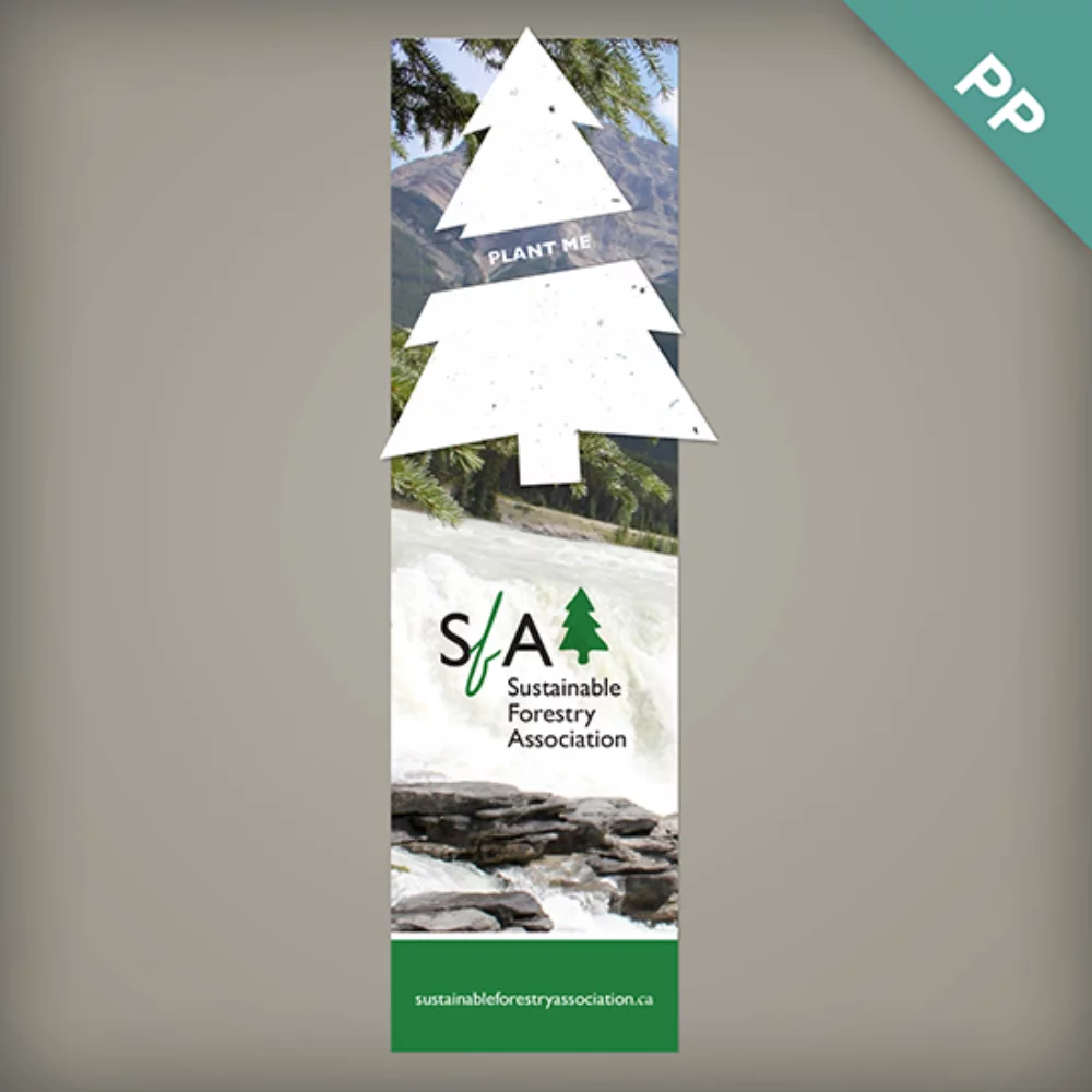 Large Eco Bookmark with Slot, 1-Sided