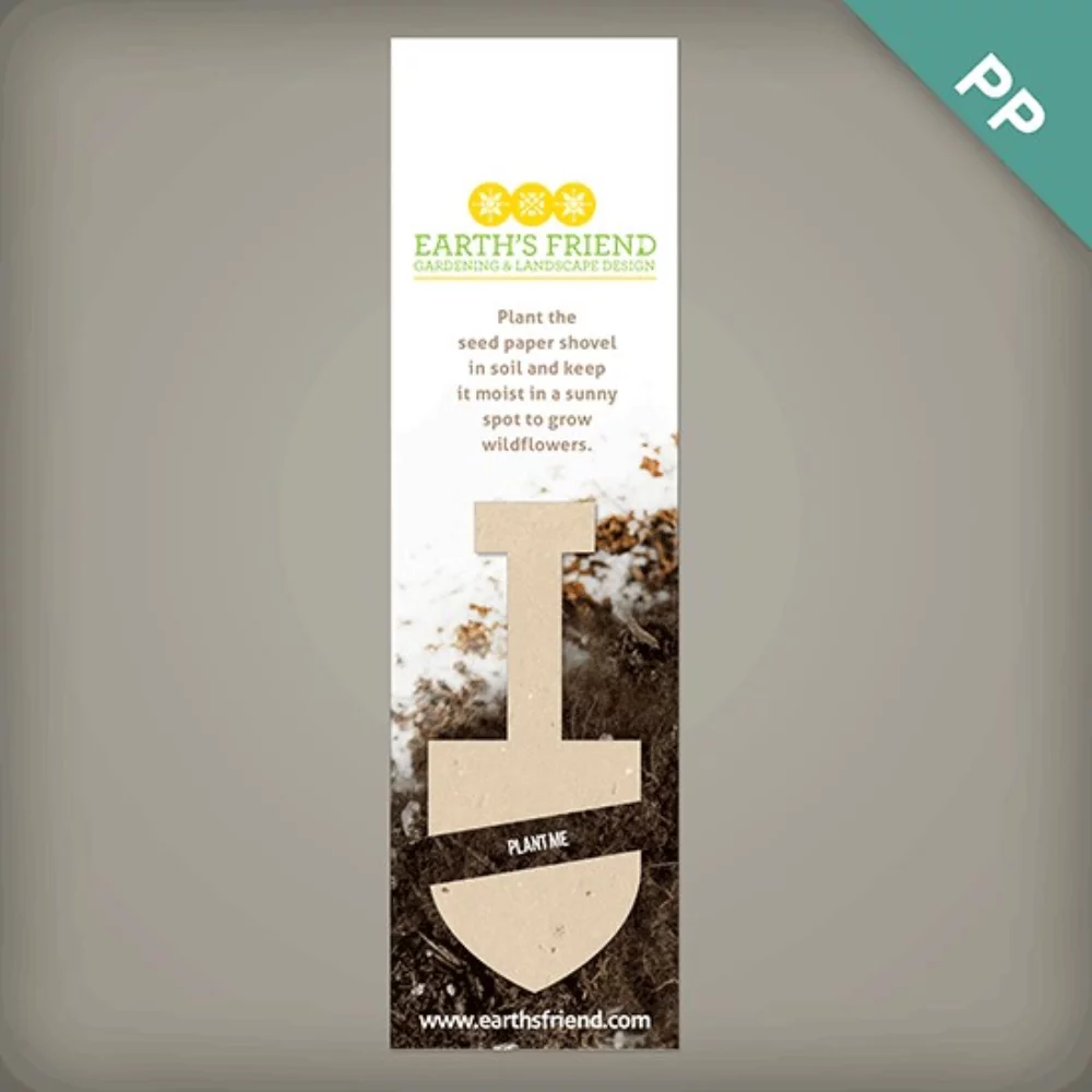 Large Eco Bookmark with Slot, 2-Sided