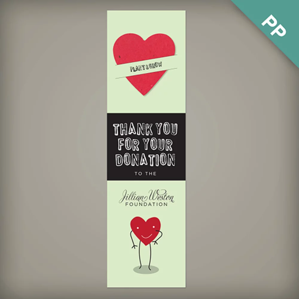 Large Eco Bookmark with Slot, 1-Sided