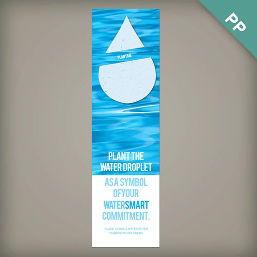 Large Eco Bookmark with Slot, 2-Sided