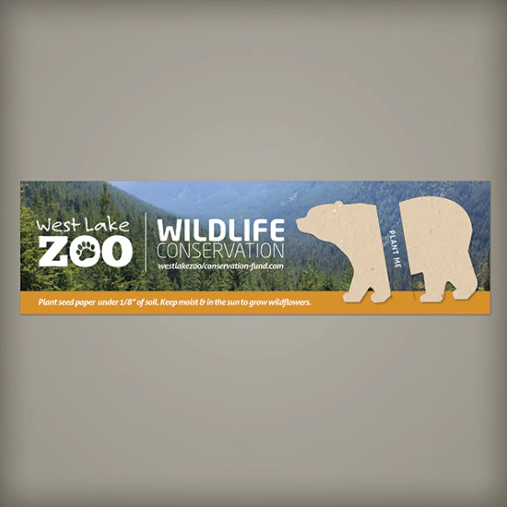 Large Eco Bookmark with Slot, 1-Sided