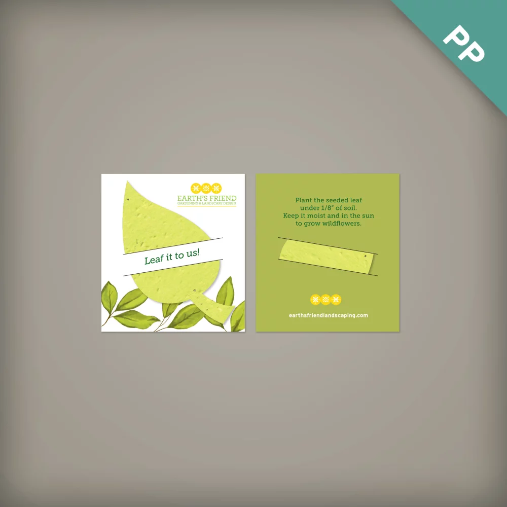 Mini Slot Cards With Plantable Shape, 2-Sided