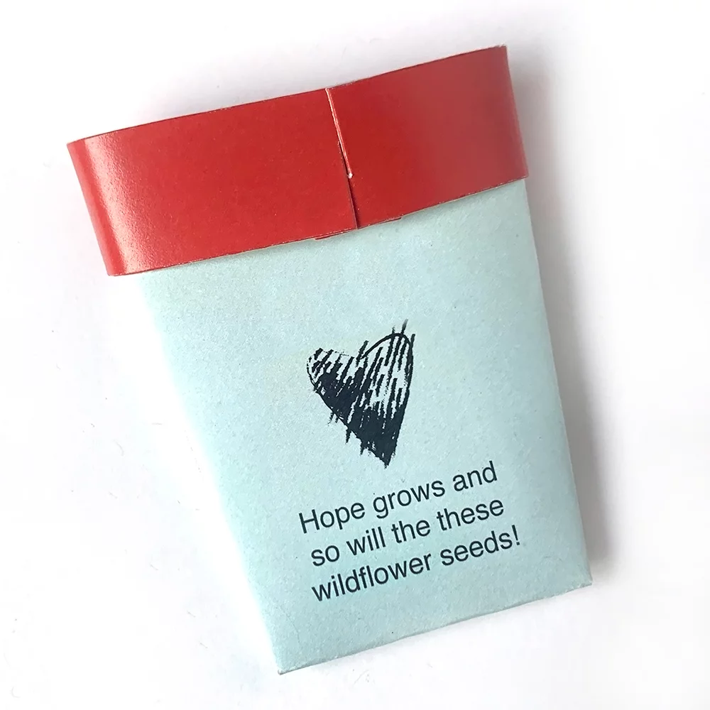 Pochettes de graines pour pots de plantes recto-verso