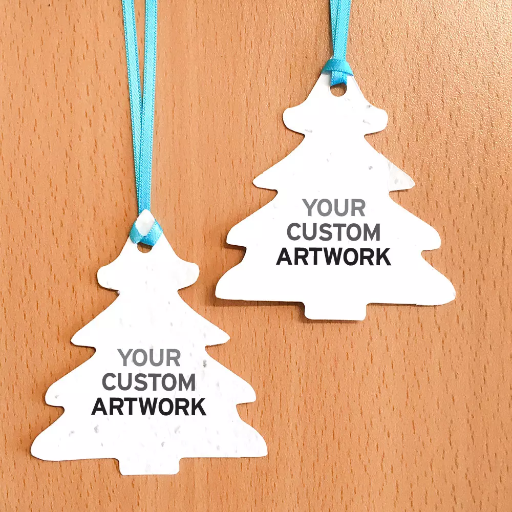 Rounded Evergreen Ornament, 2-Sided