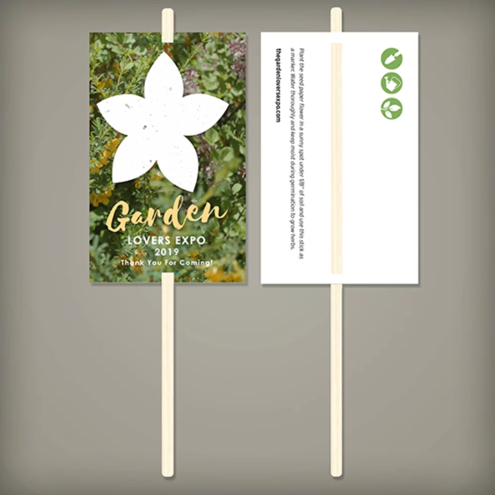 Wildflower Planting Sticks, 2-Sided