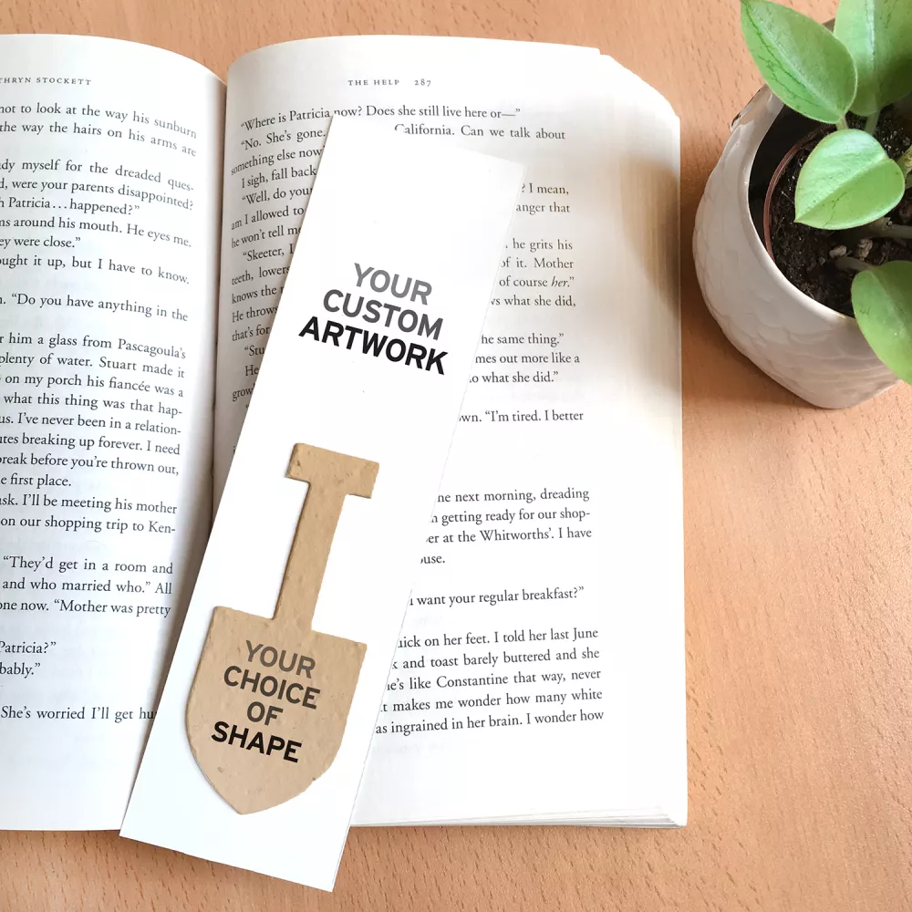 Large Eco Bookmark with Shape, 1-Sided
