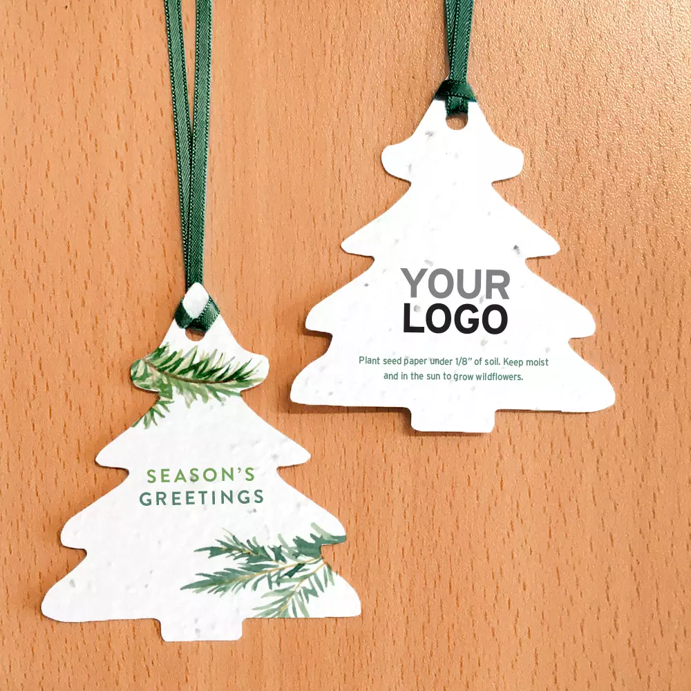 Ornements de vacances plantables Salutations Evergreen