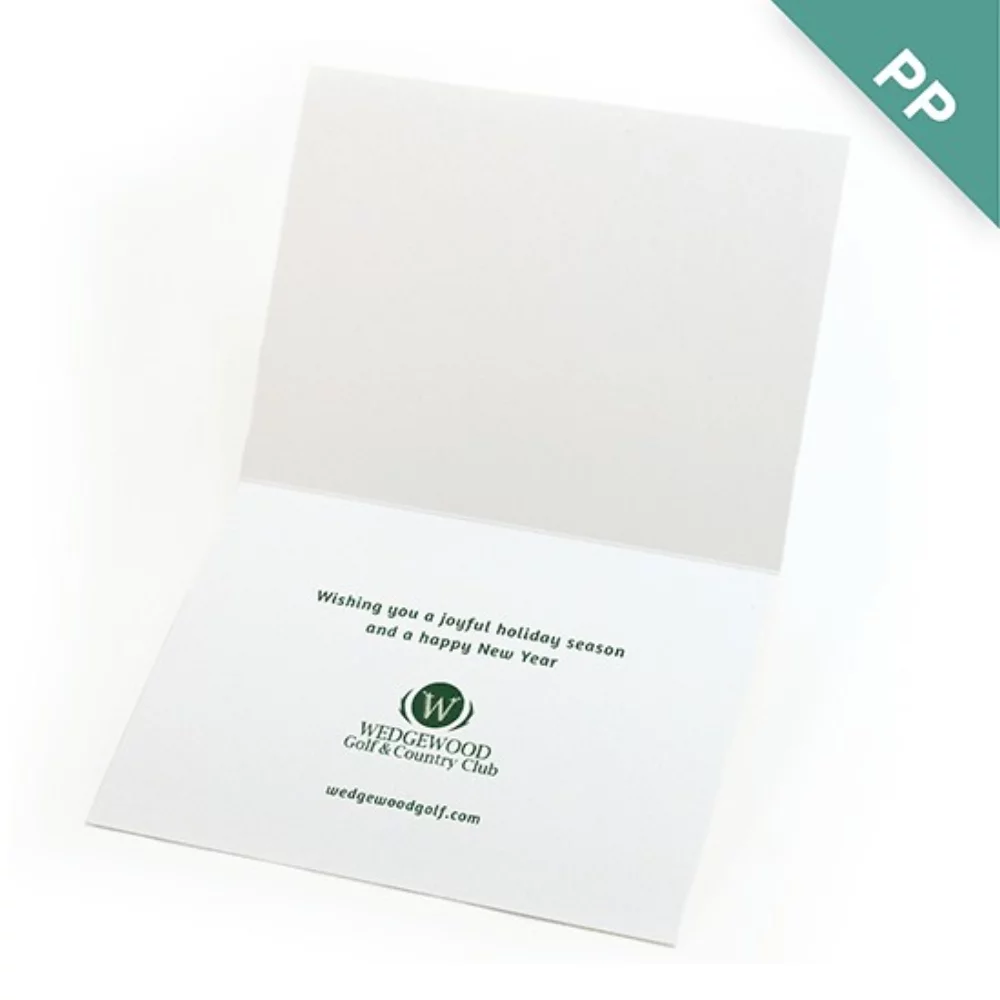 A6 - Festive Flower Business Holiday Cards