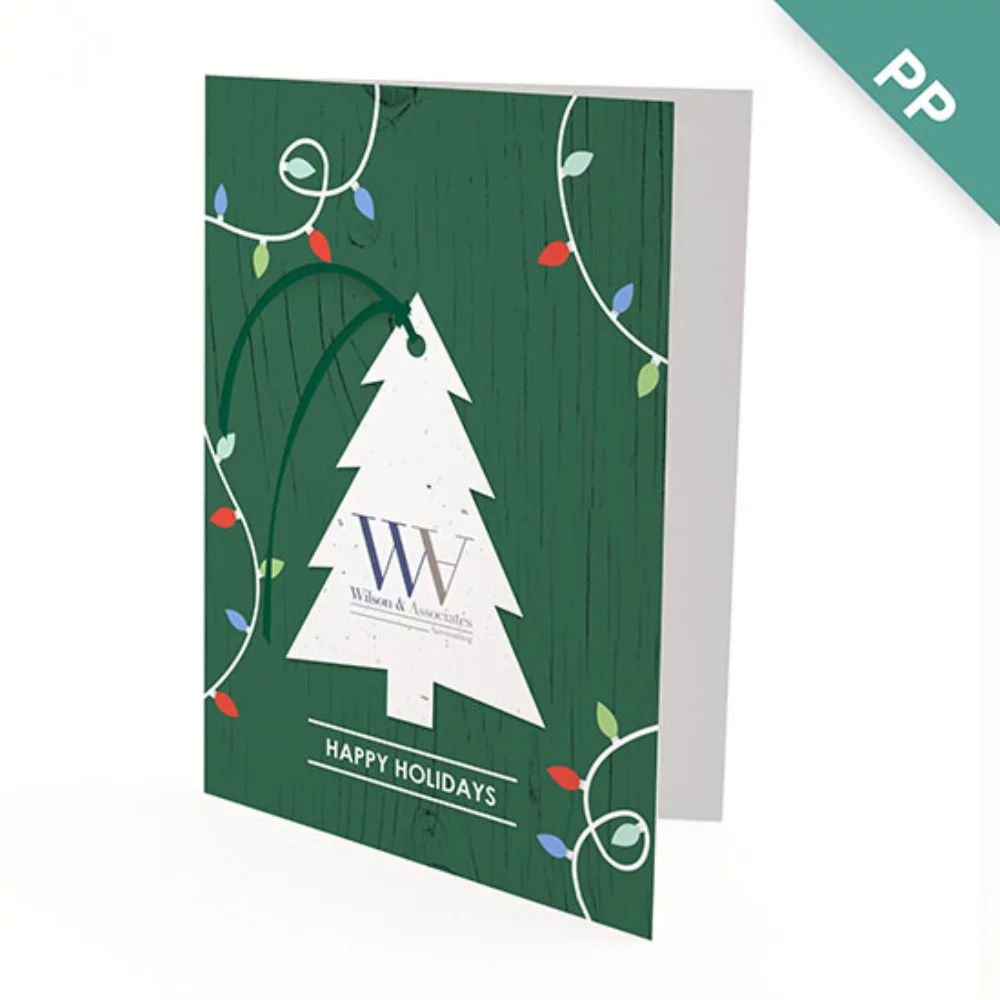 A6 - Ornament Business Holiday Cards - Festive Tree