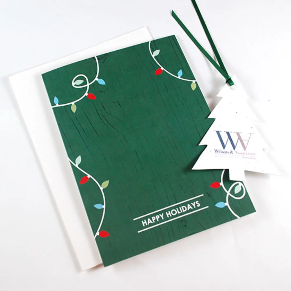 A6 - Ornament Business Holiday Cards - Festive Tree