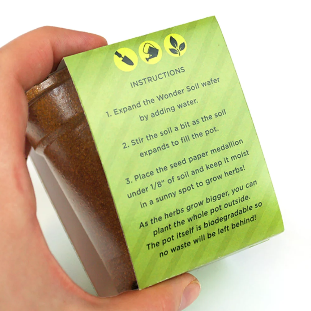 Herb Medallion Seed Paper Sprouter Kit