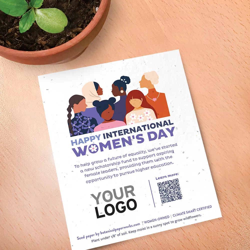 Cartes de don plantables pour la Journée internationale des femmes