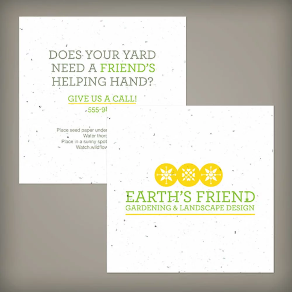 Large Seed Paper Square, 2-Sided