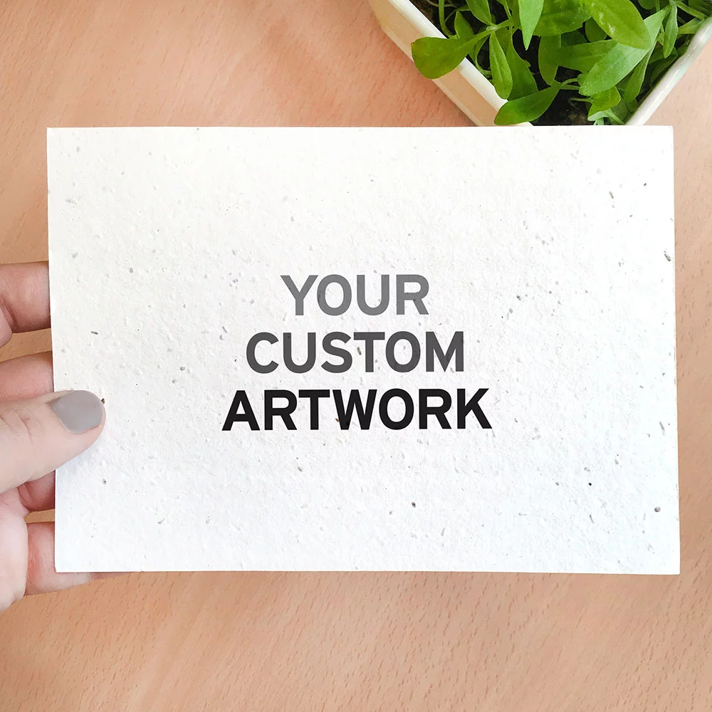 Large Seed Paper Panel Card, 1-Sided