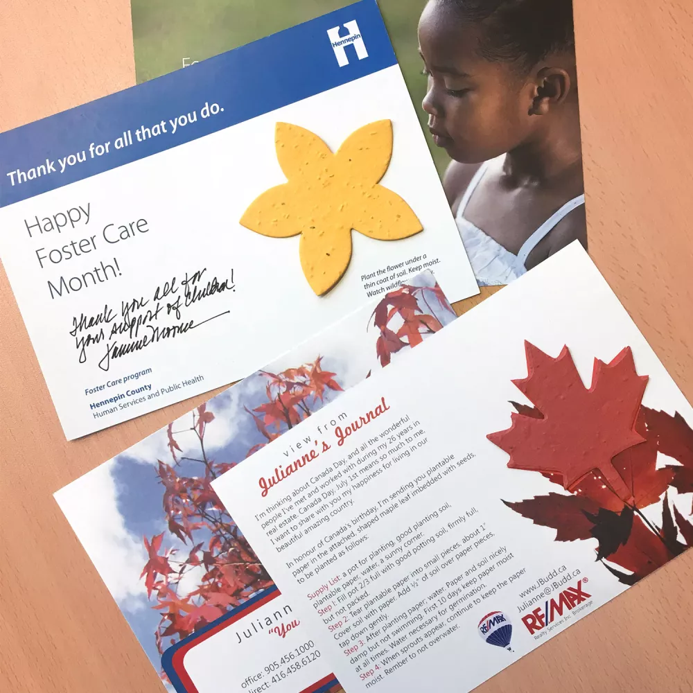 Large Eco Panel Card with Shape, 2-Sided