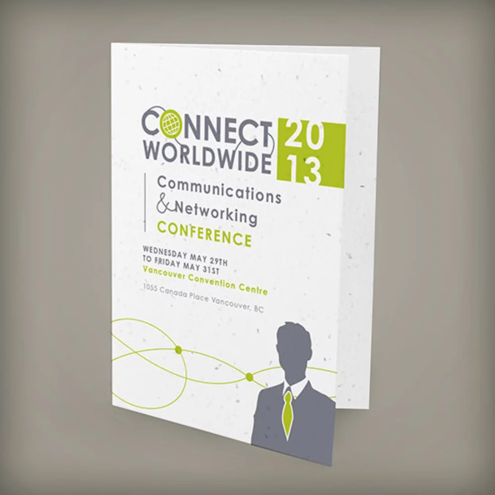 Single-Fold Seed Paper Brochure, 1-Sided