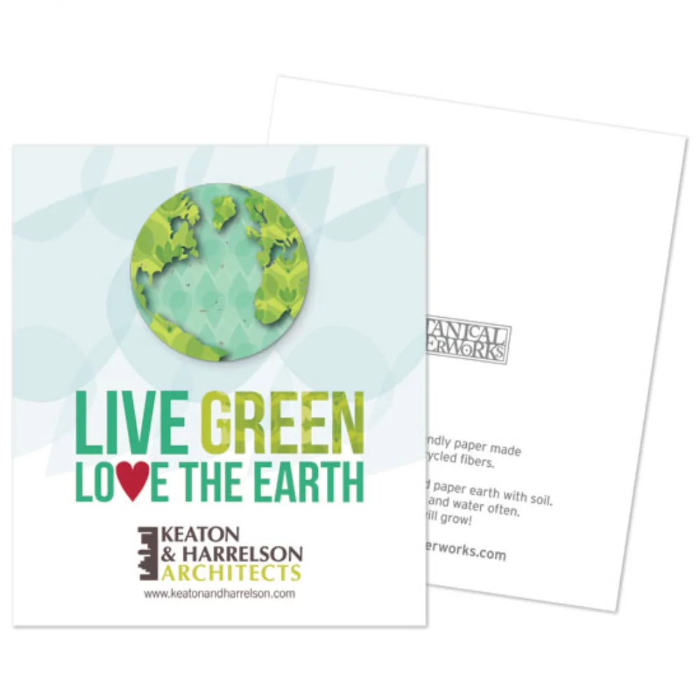 "Love The Earth" Earth Day Flat Card