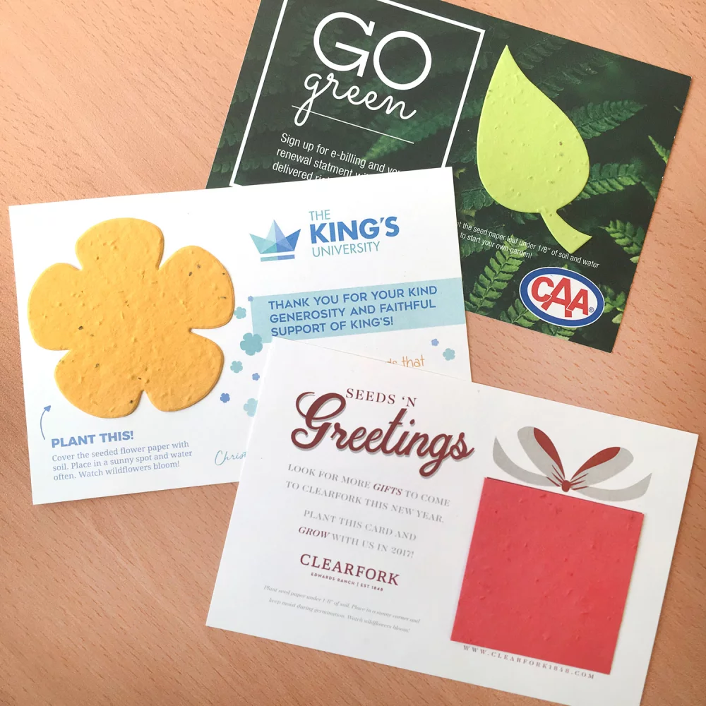 Carte de panneau écologique de taille moyenne avec forme, 1 face