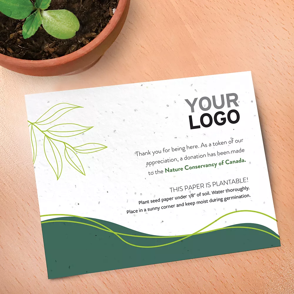 Cartes de don plantables au rythme de la nature