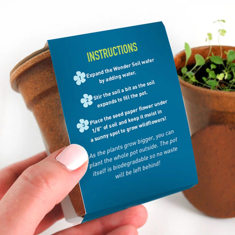 Kit de germination de papier ensemencé Plant for the Planet