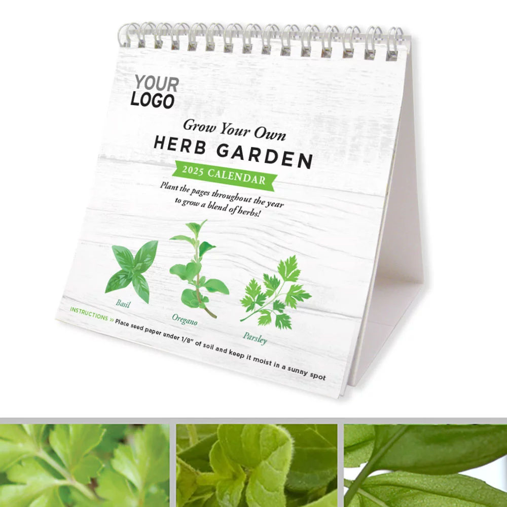 Calendrier écologique de jardin d'herbes plantables