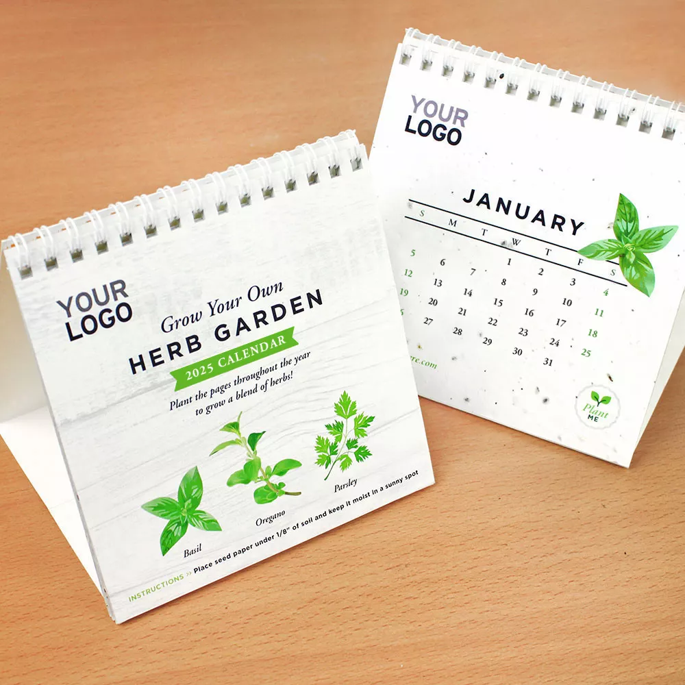 Calendrier écologique de jardin d'herbes plantables