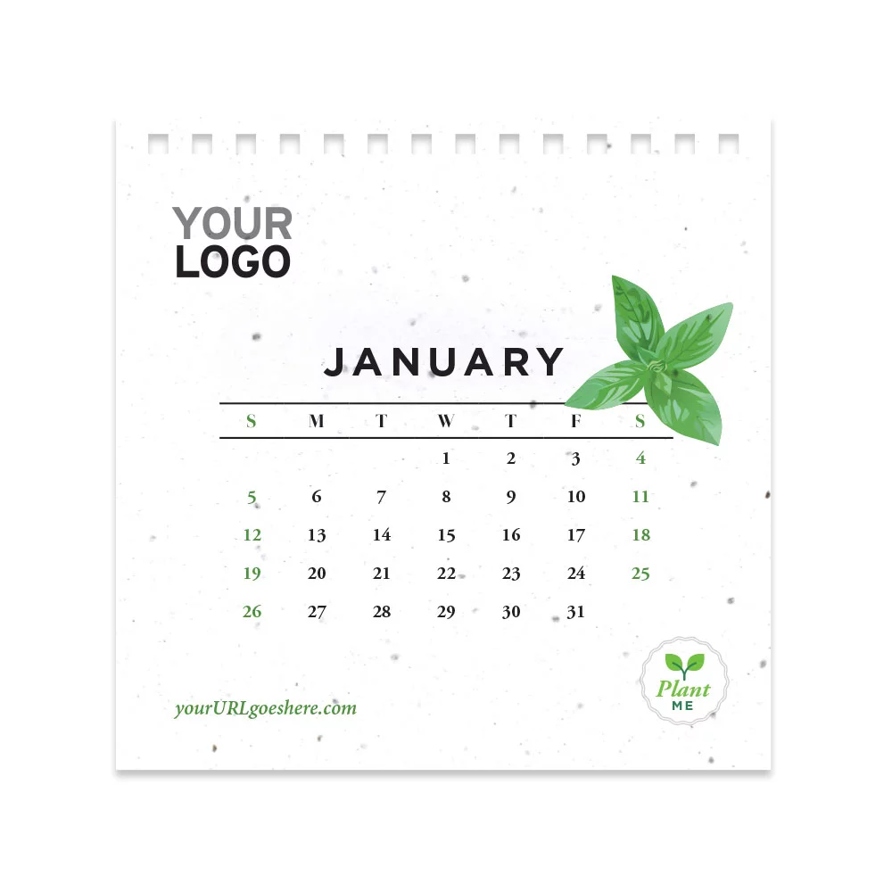 Calendrier écologique de jardin d'herbes plantables