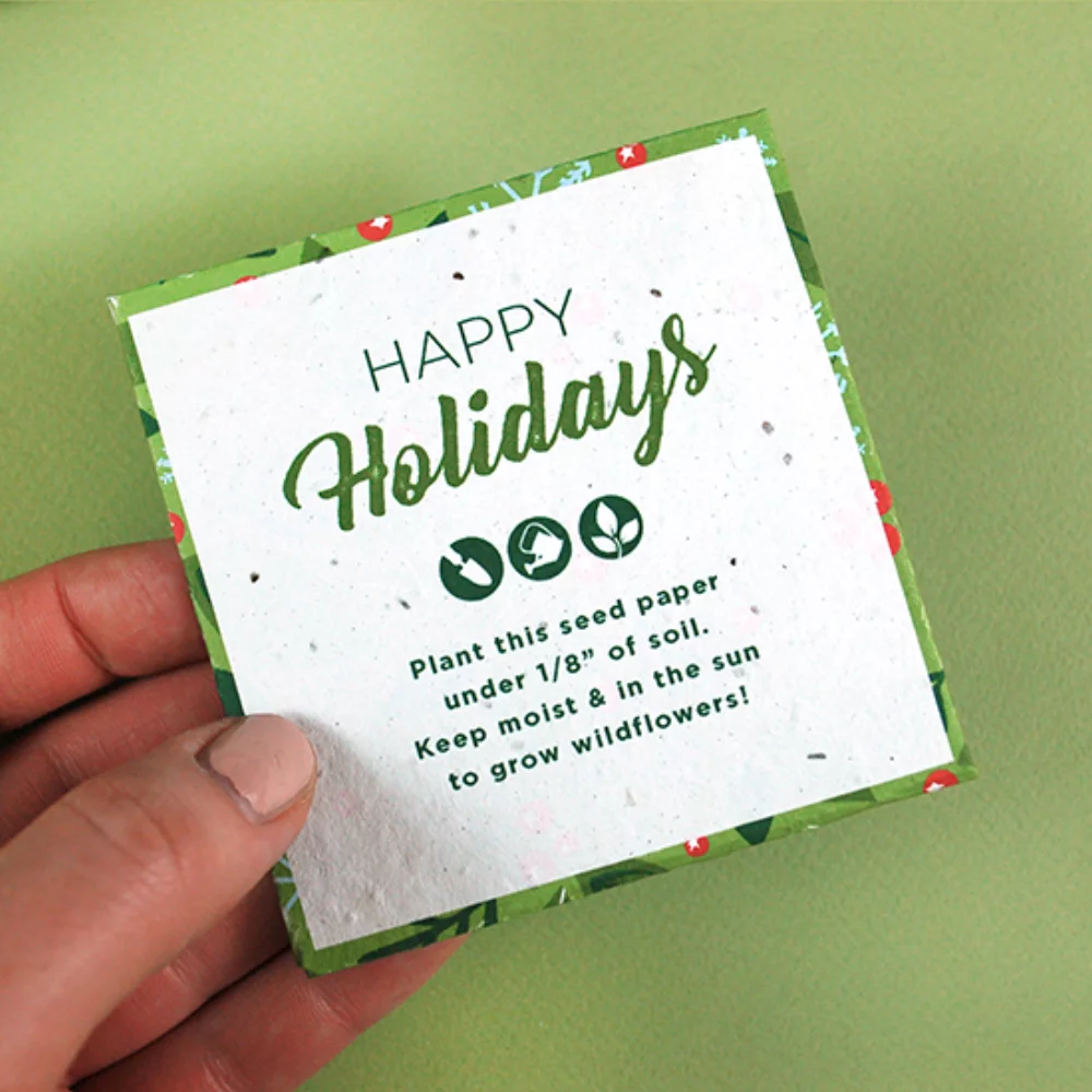Plantable Holiday Petal Gift Card Holders