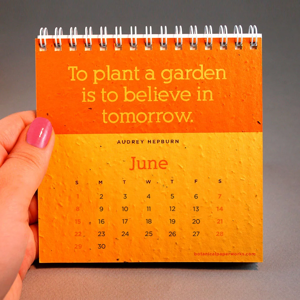 Premium Plantable Eco Calendar - Quotes That Grow