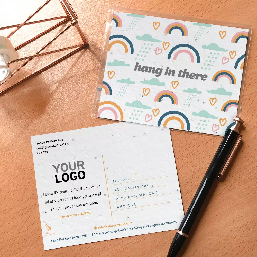 Rainbow Pattern Plantable Postcards