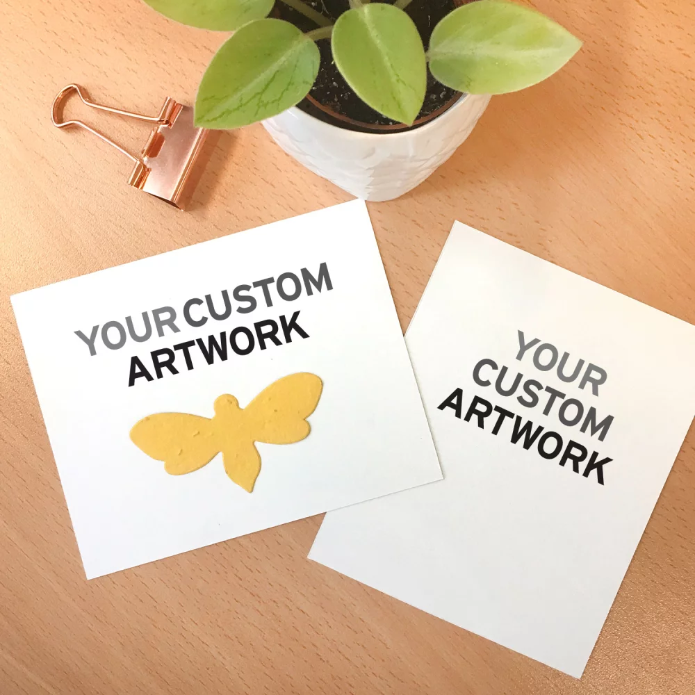 Small Eco Panel Card with Shape, 2-Sided