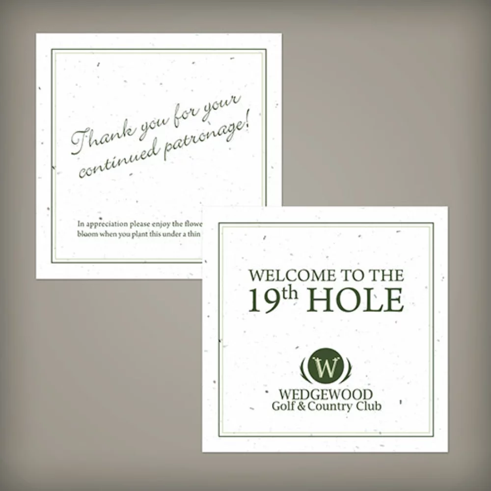 Medium Seed Paper Square, 2-Sided