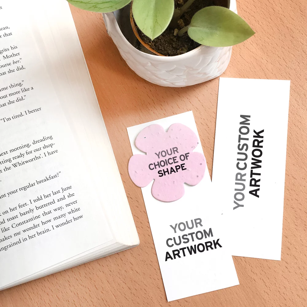 Small Eco Bookmark with Shape, 2-Sided
