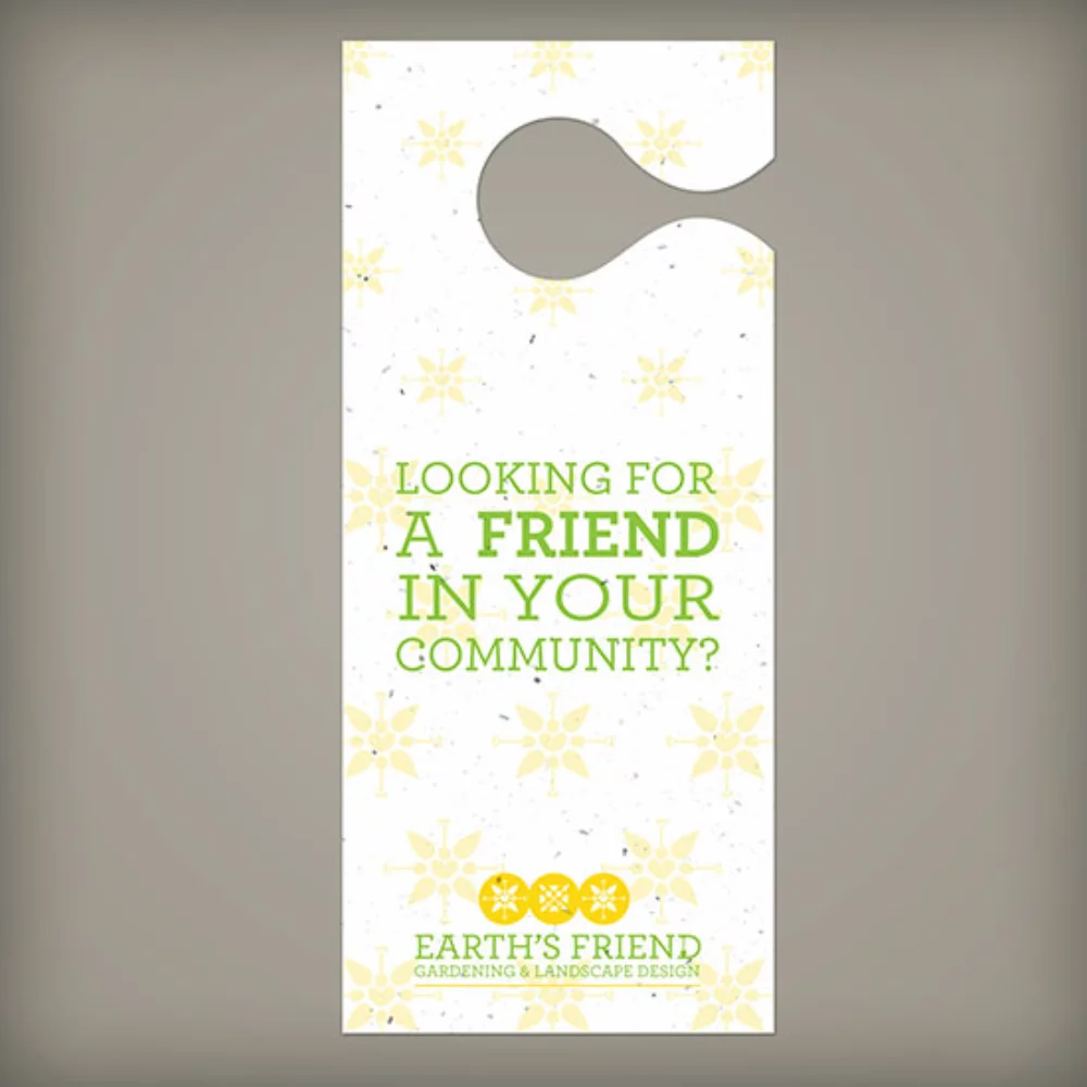 Seed Paper Door Knocker, 1-Sided