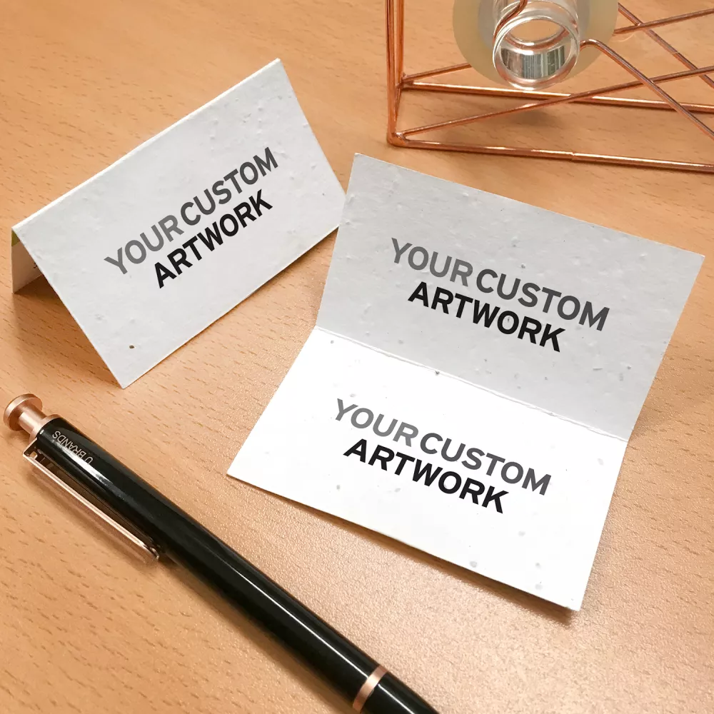 Seed Paper Folded Business Card, 2-Sided