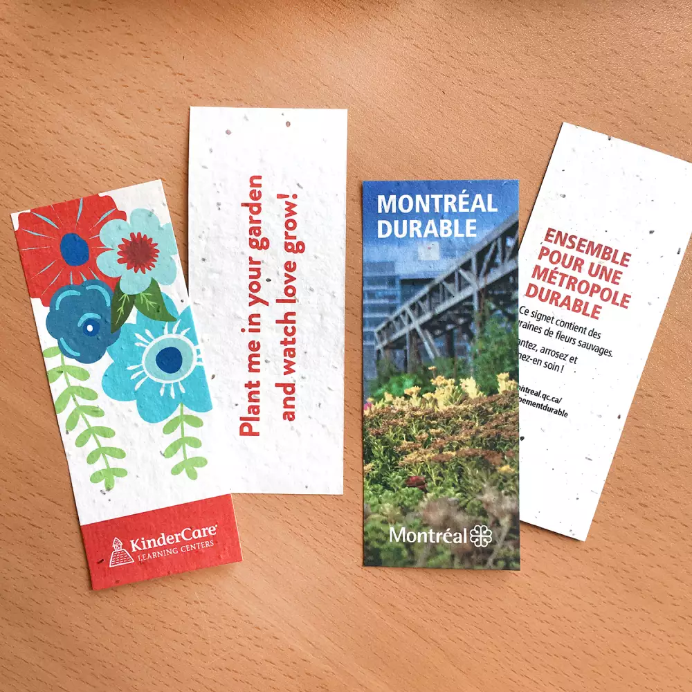 Small Seed Paper Bookmark, 2-Sided