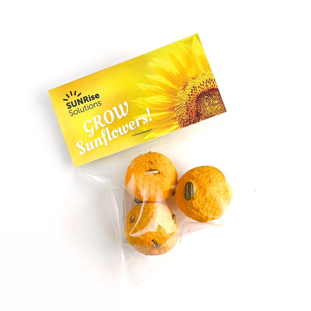 Sunflower Seed Bomb Cellopack 3