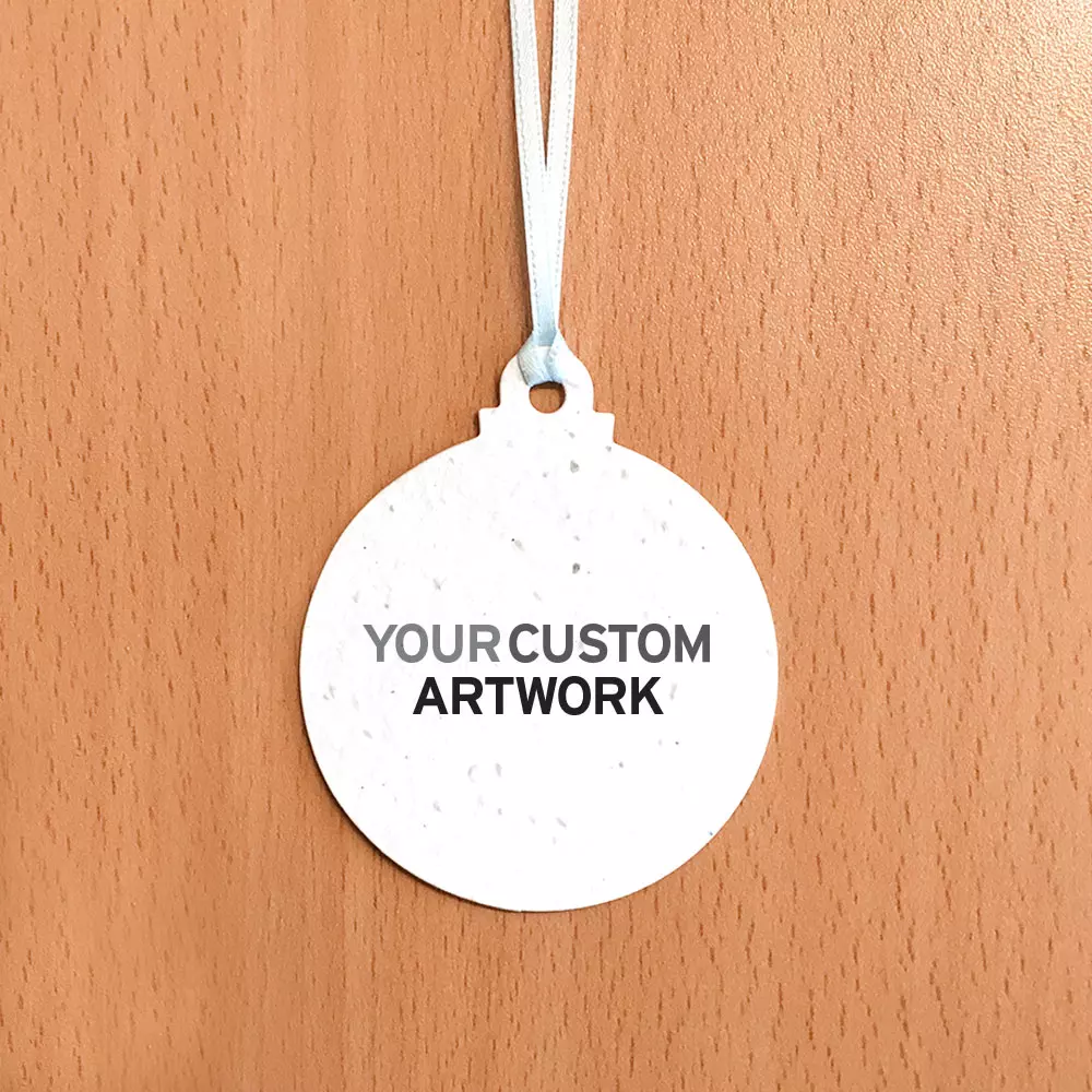 Ornement de Noël en forme de boule, 1 face