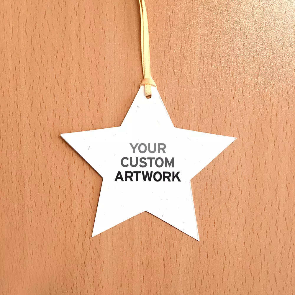 Holiday Star Ornament, 1-Sided