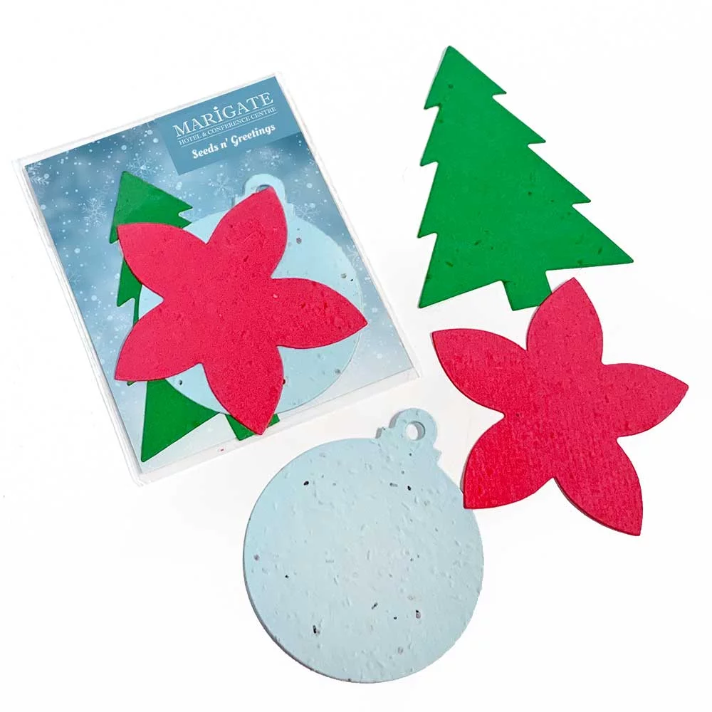 Single-Sided Holiday Seed Paper Shape Pack