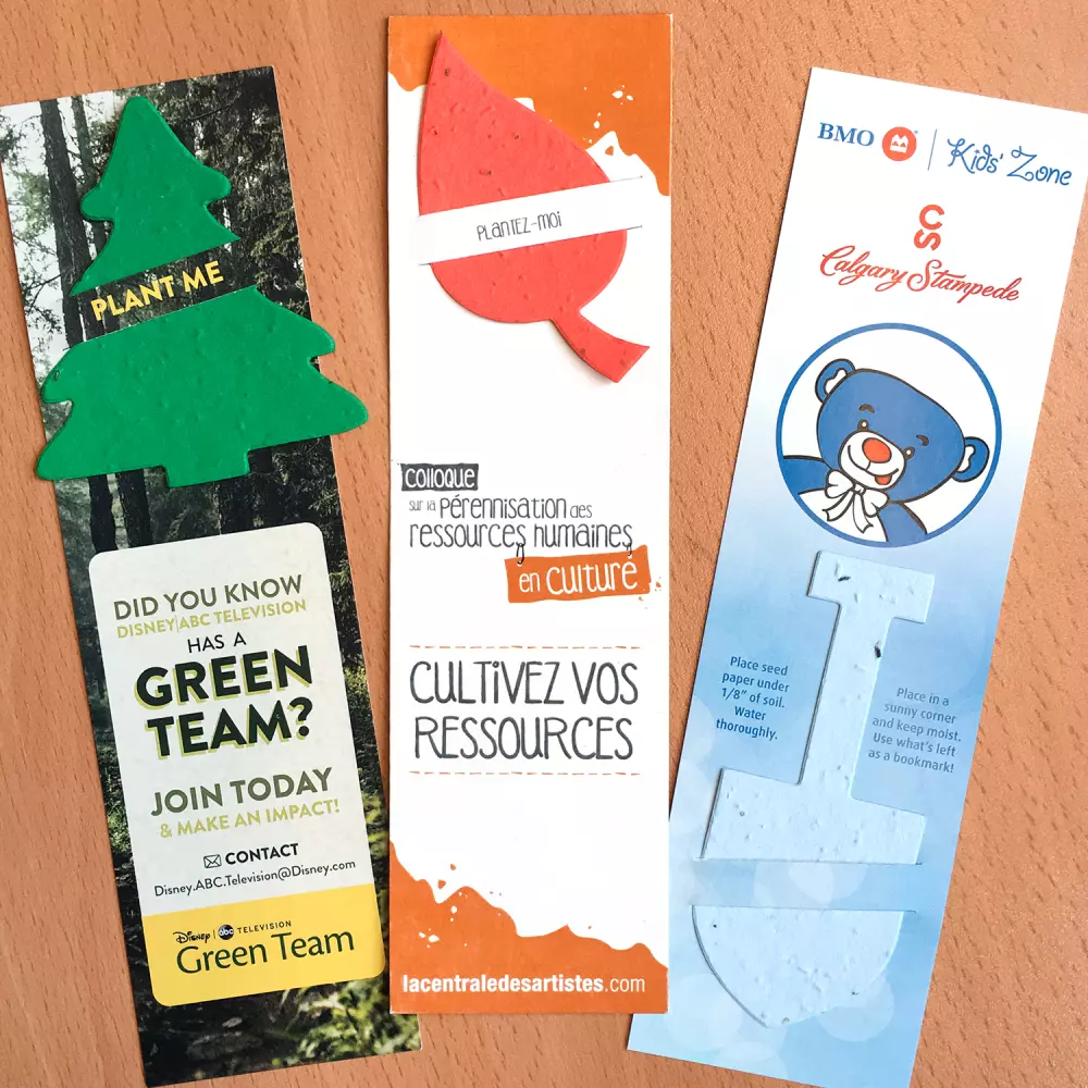 Large Eco Bookmark with Slot, 1-Sided