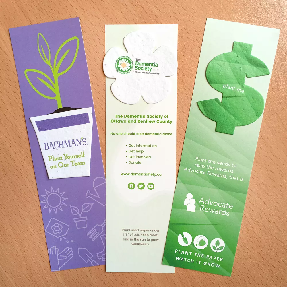 Large Eco Bookmark with Printed Shape, 1-Sided