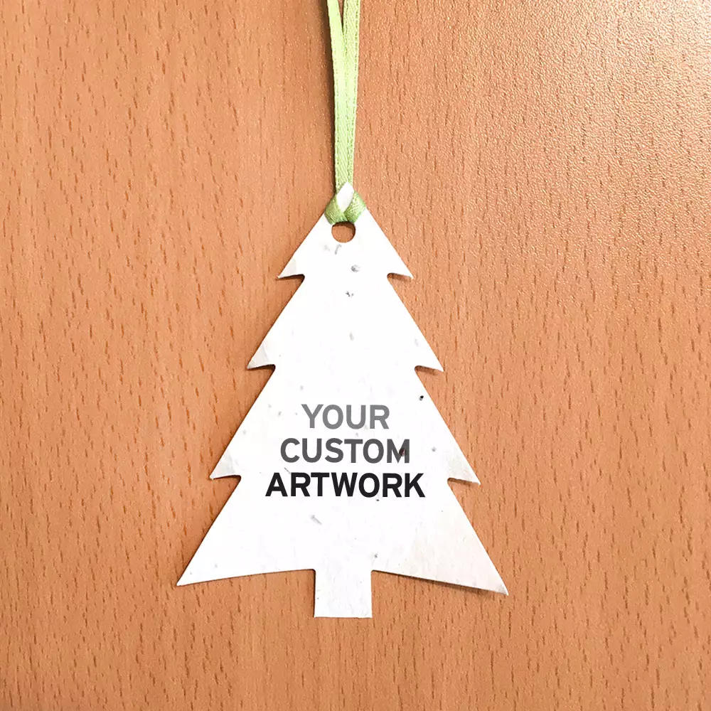 Modern Evergreen Ornament, 1-Sided