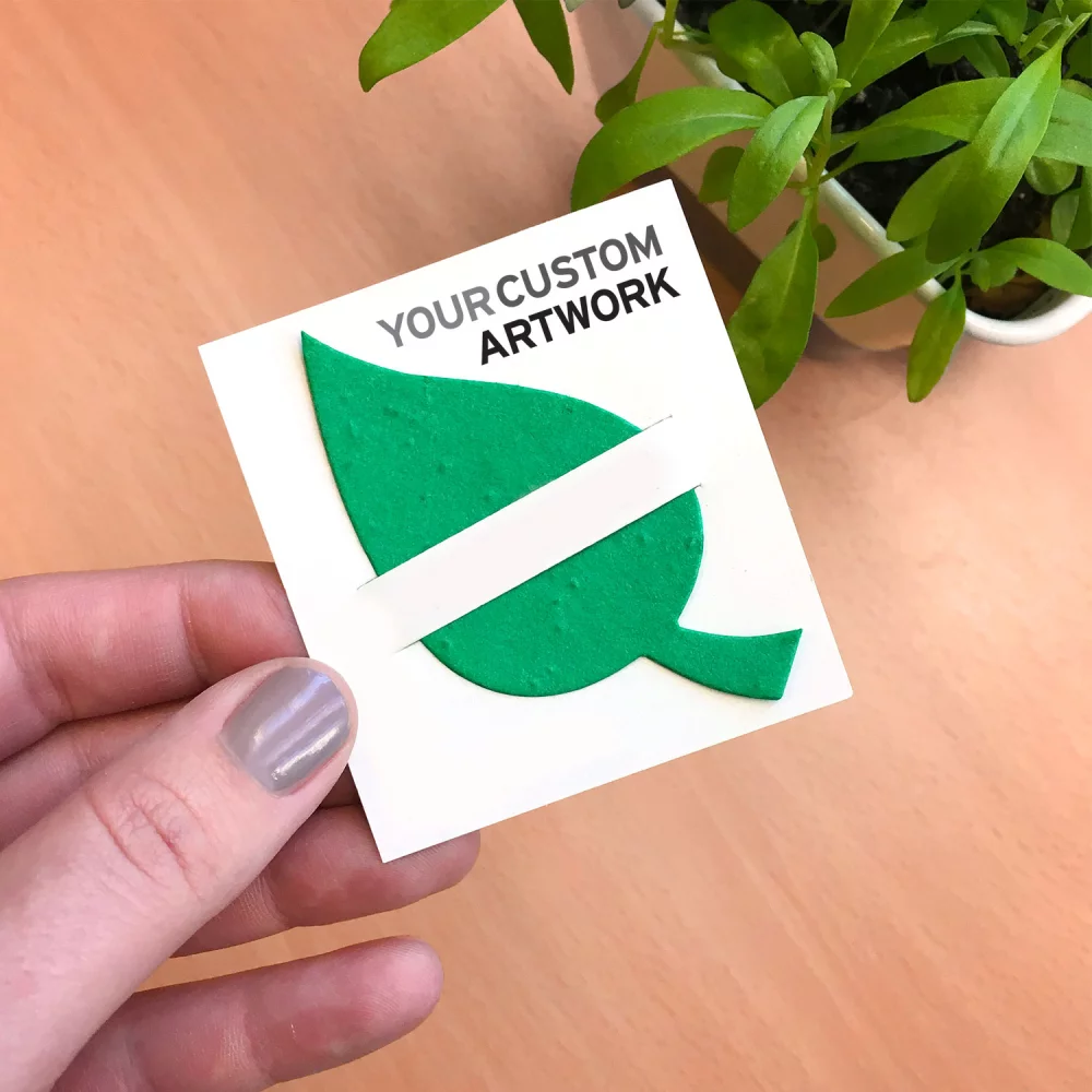 Mini Slot Cards With Plantable Shape, 1-Sided