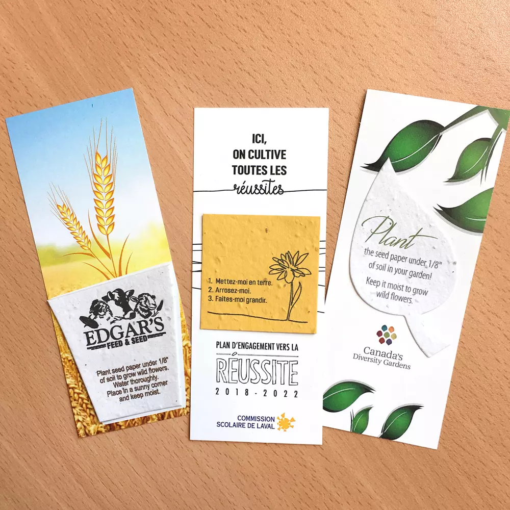 Small Eco Bookmark with Printed Shape, 1-Sided