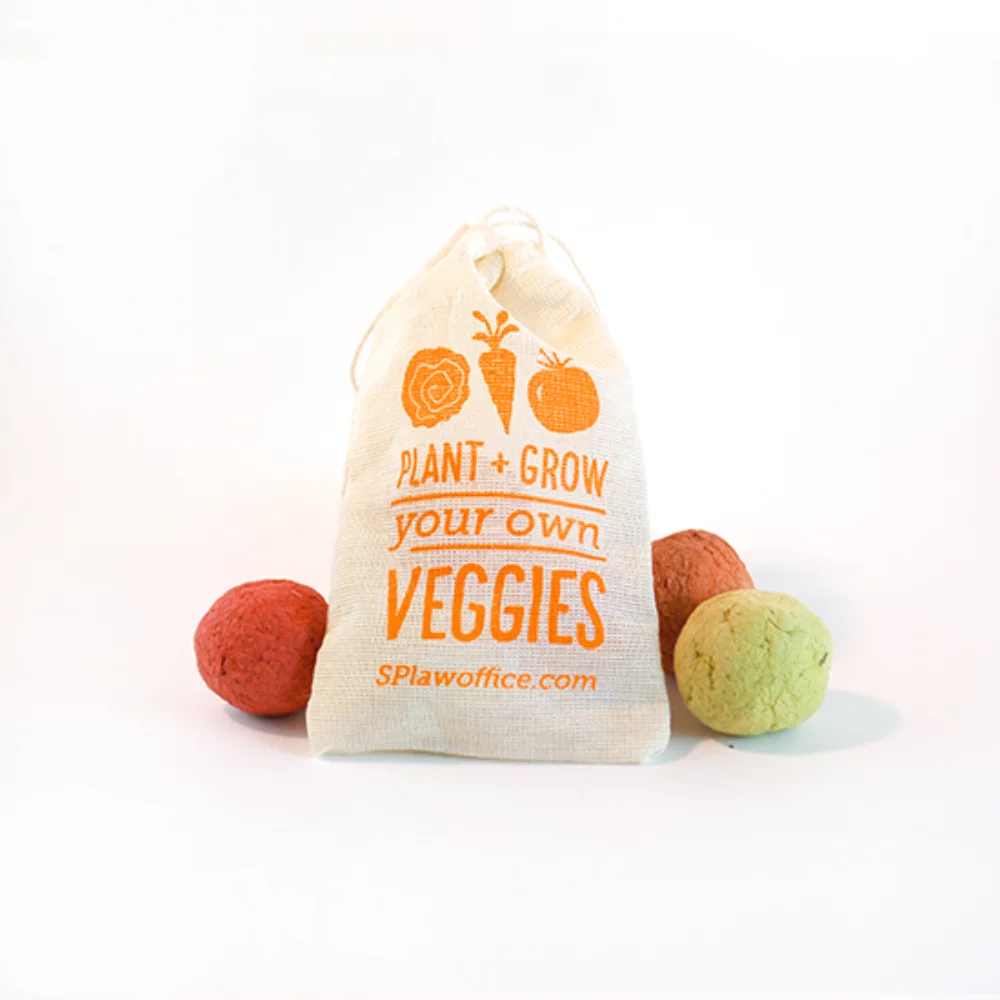 Seed Bombs Muslin Bag 3 - Veggie
