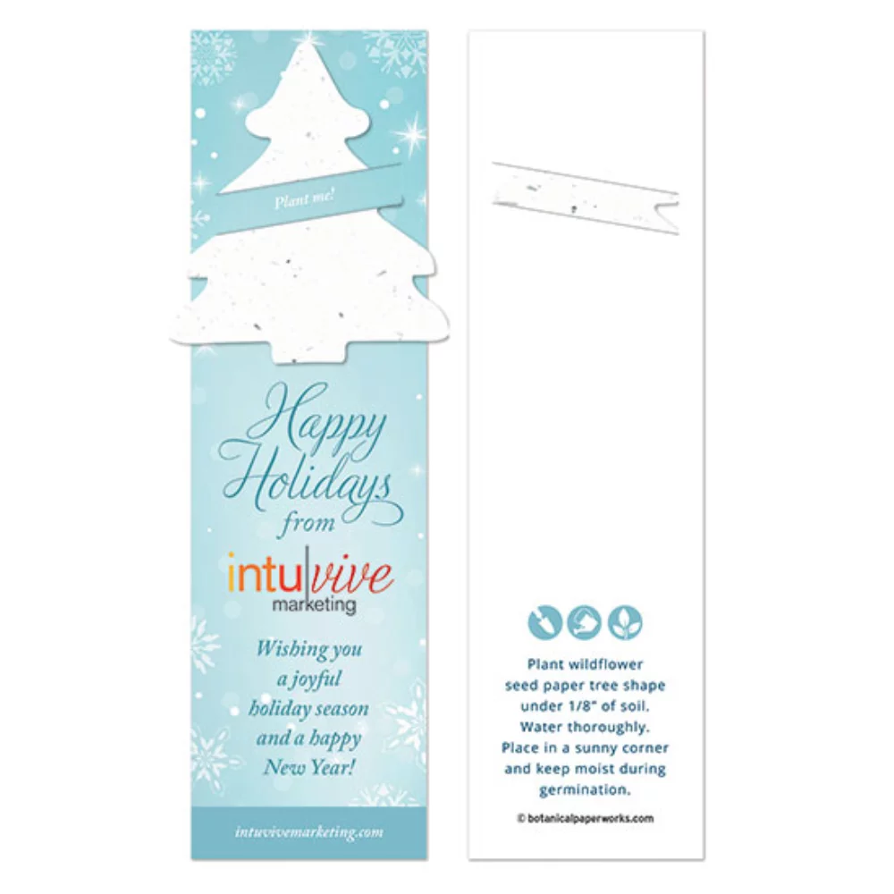 Winter Tree Holiday Bookmark With Slot