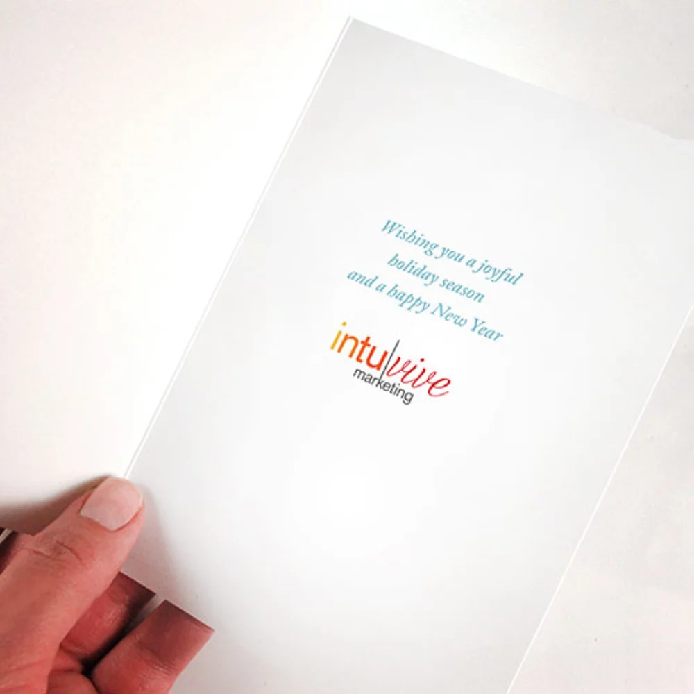 A6 - Cartes de voeux professionnelles pour les fêtes - Arbre d'hiver