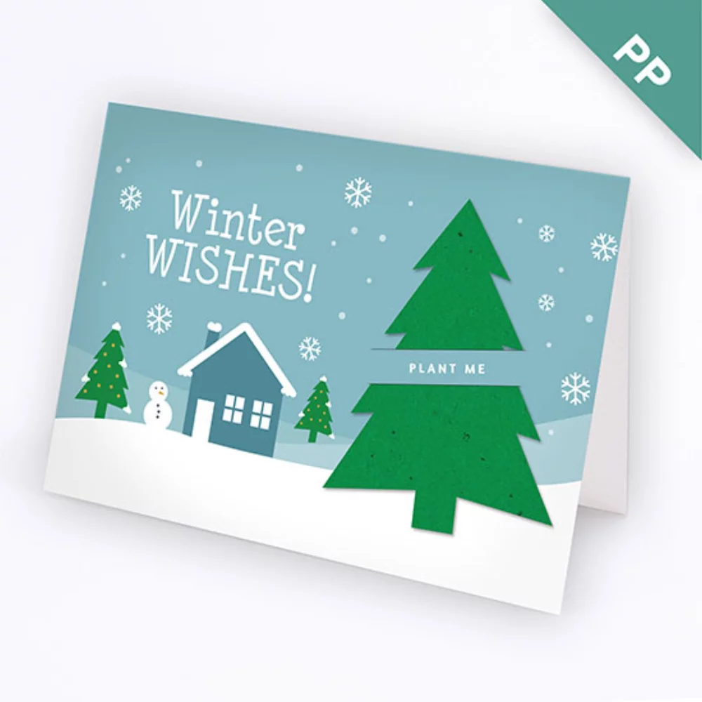 A6 - Cartes de vœux professionnelles pour les fêtes d'hiver